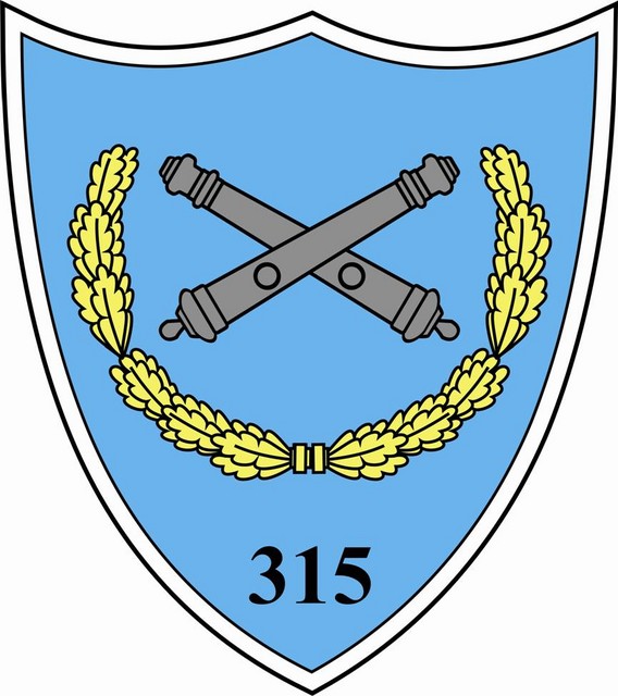 BATALIONUL 315 ARTILERIE  “SIMION BARNUTIU” – ecuson