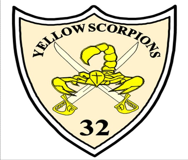 BATALIONUL 32 INFANTERIE „MIRCEA” - ecuson pentru tinuta de instructie tip desert