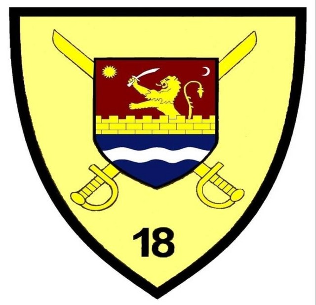 BRIGADA 18 INFANTERIE „BANAT” - ecuson pentru tinuta de instructie tip desert