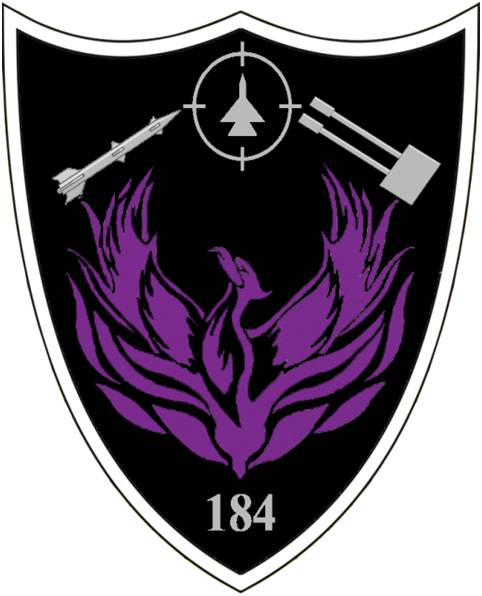 Batalionul 184 Aparare Antiaeriana ,,TIMIS“  - Ecuson de maneca pentru tinuta ripstop - tip padure