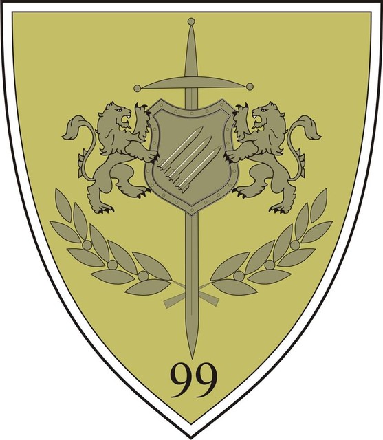 Baza Militara 99 Deveselu - ecuson de maneca - camuflaj padure