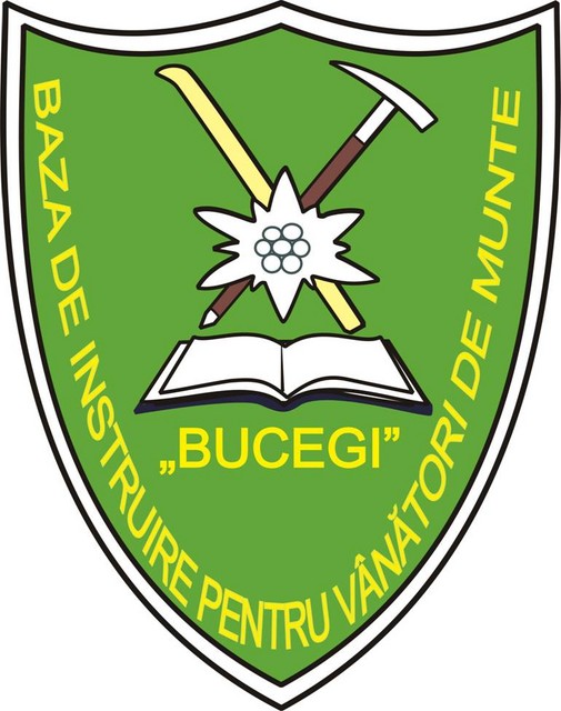 Baza de Instruire pentru Vanatori de Munte „Bucegi” - ecuson
(„Bucegi” Training Base for Mountain Troops )