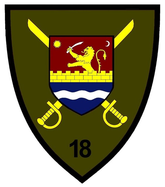 Brigada 18 Infanterie “BANAT” – ecuson tinuta de instructie
(18th Infantry Brigade, field dress)