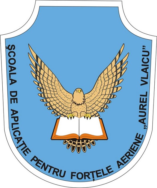Scoala de Aplicatie pentru Fortele Aeriene „Aurel Vlaicu” - ecuson
(„Aurel Vlaicu” Air Force Military School)
