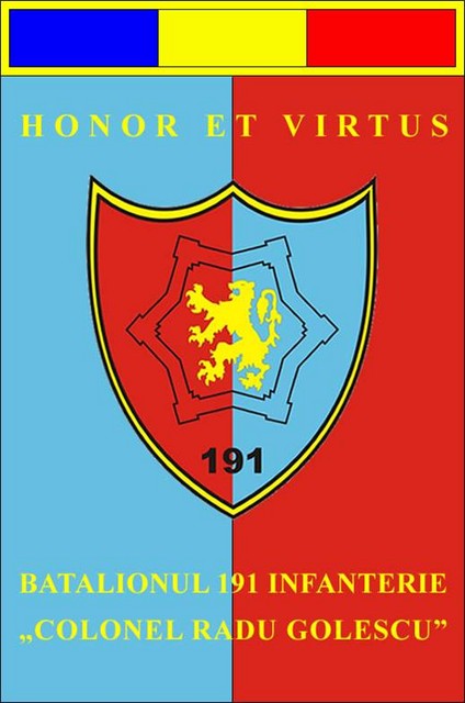 BATALIONUL 191 INFANTERIE „COLONEL RADU GOLESCU ” - fanion