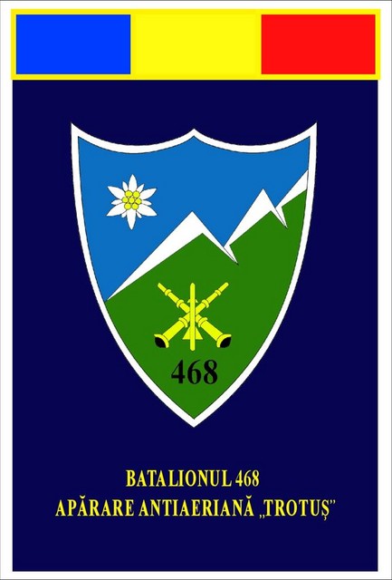 Batalionul 468 Aparare Antiaeriana „Trotus” - fanion
