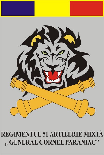 Regimentul 51 Artilerie Mixta ,,General Cornel Paraniac” - fanion