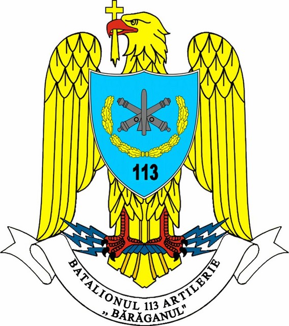 BATALIONUL 113 ARTILERIE - insemn heraldic (113th Artillery Battalion)