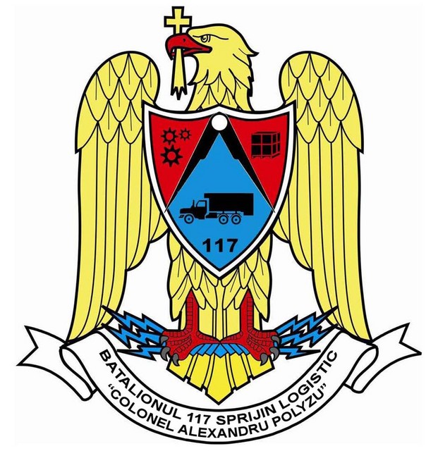 BATALIONUL 117 SPRIJIN LOGISTIC - insemn heraldic (117th Logistic Support Battalion)