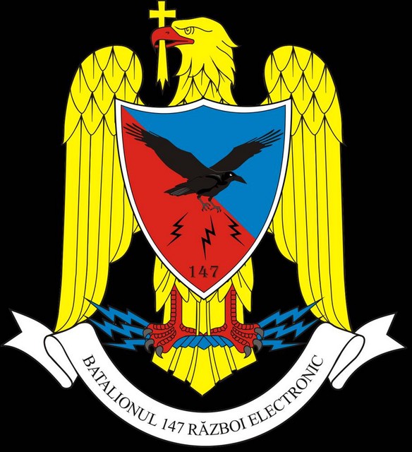 BATALIONUL 147 RAZBOI ELECTRONIC - insemn heraldic