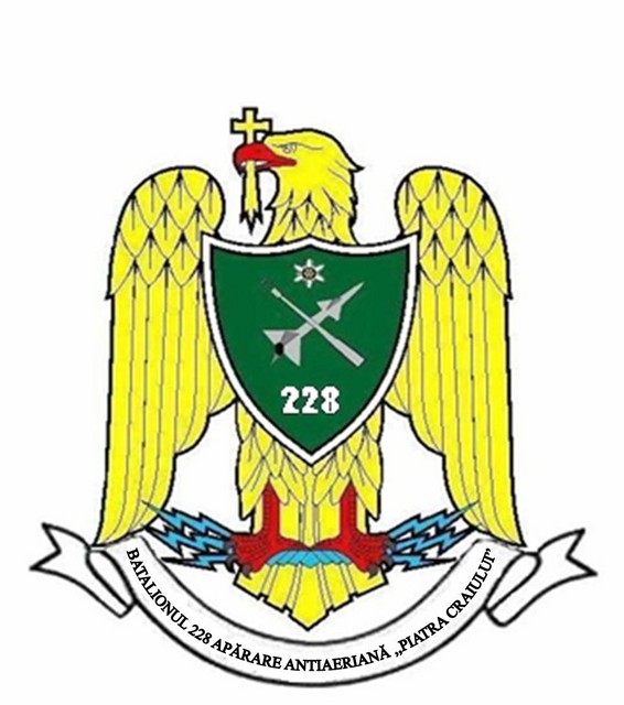 BATALIONUL 228 APARARE ANTIAERIANA „PIATRA CRAIULUI” - insemn heraldic
