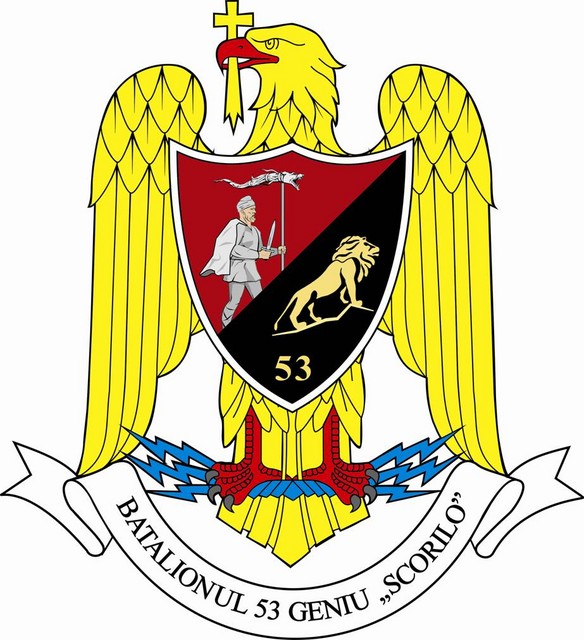 BATALIONUL 53 GENIU „SCORILO” - insemn heraldic