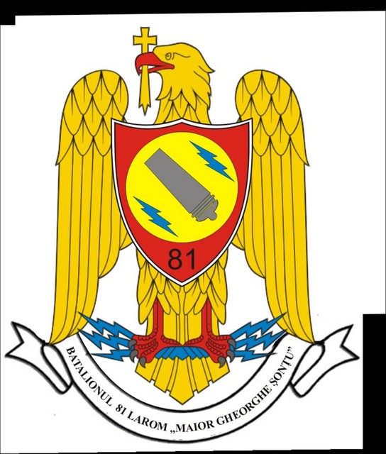 BATALIONUL 81 LAROM “MAIOR GHEORGHE SONTU” - insemn heraldic