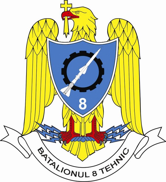 BATALIONUL 8 TEHNIC - insemn heraldic