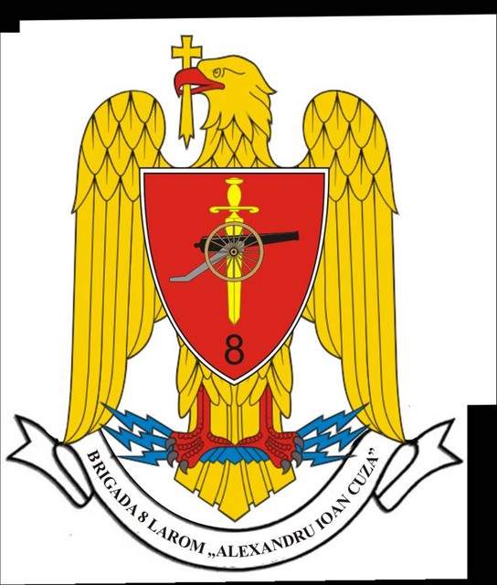 BRIGADA 8 LAROM “ALEXANDRU IOAN CUZA” - insemn heraldic