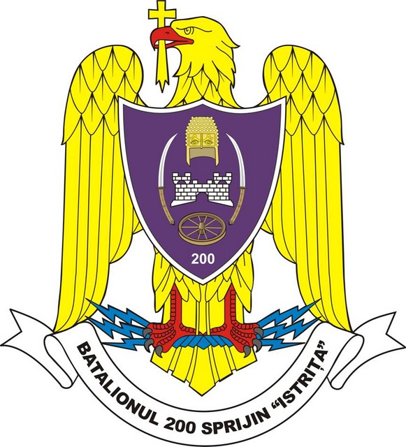 Batalionul 200 Sprijin “Istrita” - insemn heraldic