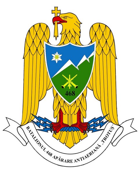 Batalionul 468 Aparare Antiaeriana „Trotus” - insemn heraldic