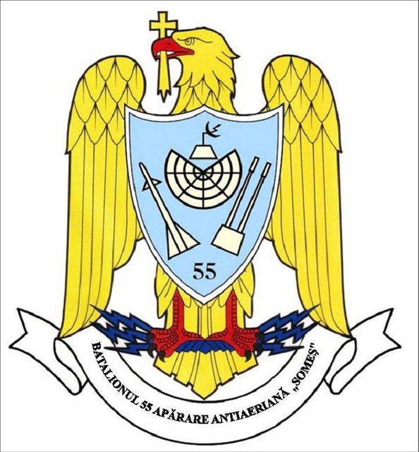 Batalionul 55 Aparare Antiaeriana „Somes” - insemn heraldic