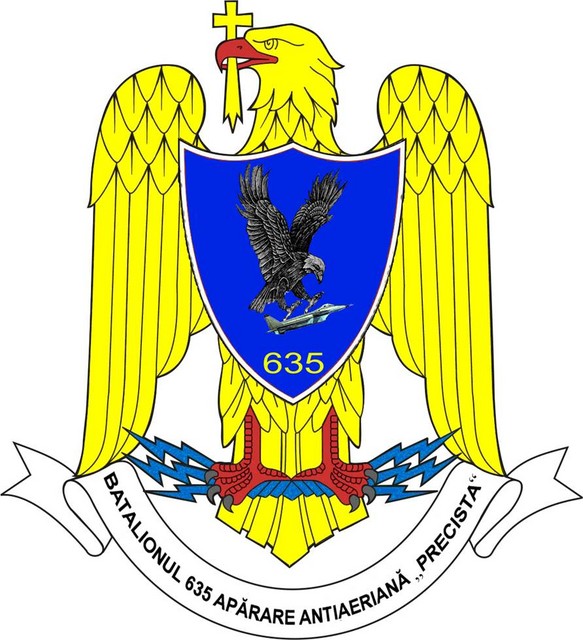 Batalionul 635 Aparare Antiaeriana “Precista” - insemn heraldic