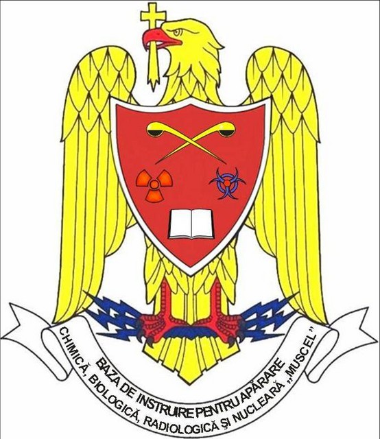 Baza de Instruire pentru Aparare CBRN “Muscel” - insemn heraldic