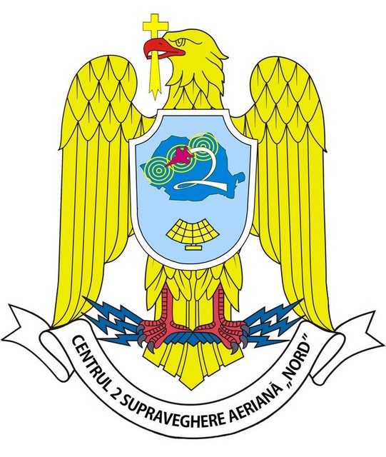 CENTRUL 2 SUPRAVEGHERE AERIANA ,,NORD” - insemn heraldic