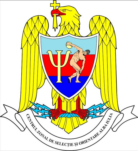CENTRUL ZONAL DE SELECTIE SI ORIENTARE ALBA IULIA - insemn heraldic