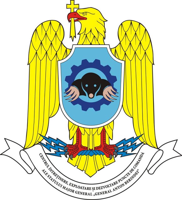CTR. INTRET., EXPL.DEZV.PCTE CDA ALE S. M.G. „GENERAL ANTON BERINDEI”-insemn heraldic