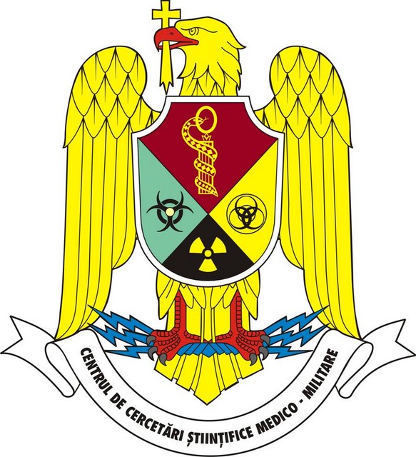 Centrul de cercetari stiintifice medico-militare Bucuresti - insemn heraldic
