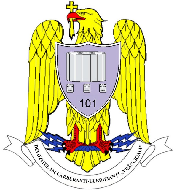 DEPOZITUL 101 CARBURANTI-LUBRIFIANTI - insemn heraldic(101st Fuel Depot)