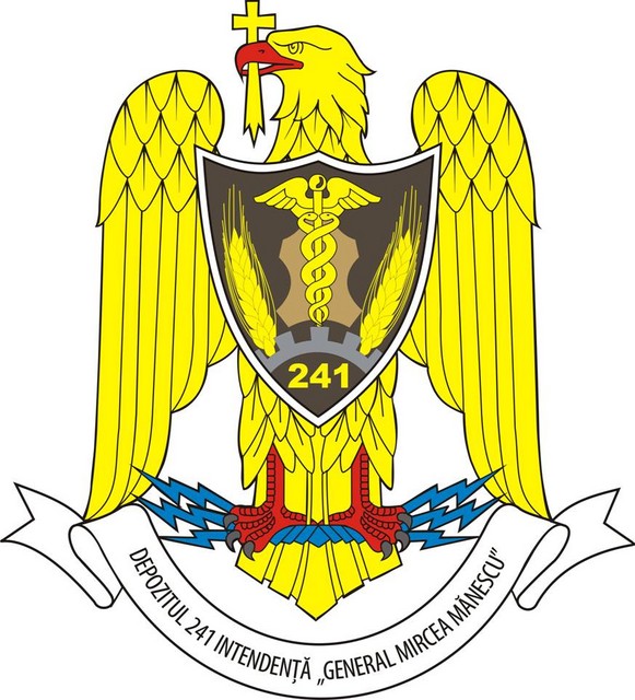 DEPOZITUL 241 INTENDENTA „GENERAL MIRCEA MANESCU ” - insemn heraldic