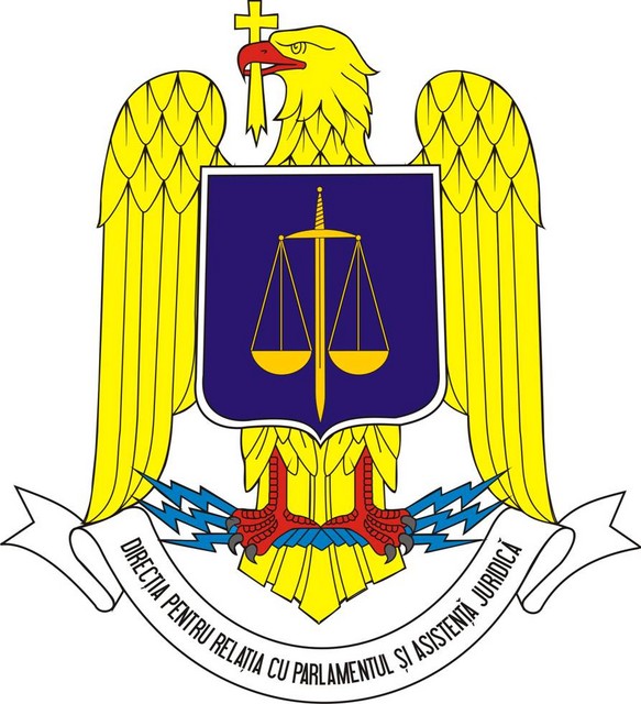 DIRECTIA PENTRU RELATIA CU PARLAMENTUL SI ASISTENTA JURIDICA - insemn heraldic