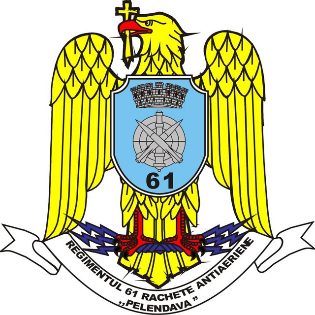 Regimentul 61 Rachete Antiaeriene „Pelendava” - insemn heraldic