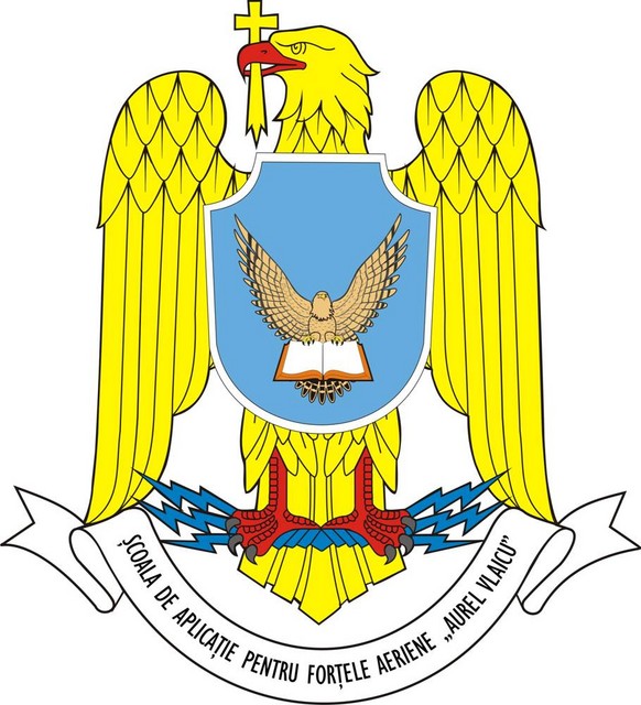 Scoala de Aplicatie pentru Fortele Aeriene „Aurel Vlaicu” - insemn heraldic(„Aurel Vlaicu”Air Force Military School)