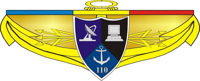 B.110 COMUNIC. SI INF.„VICEAMIRAL ING. GRIGORE MARTES” - insigna
