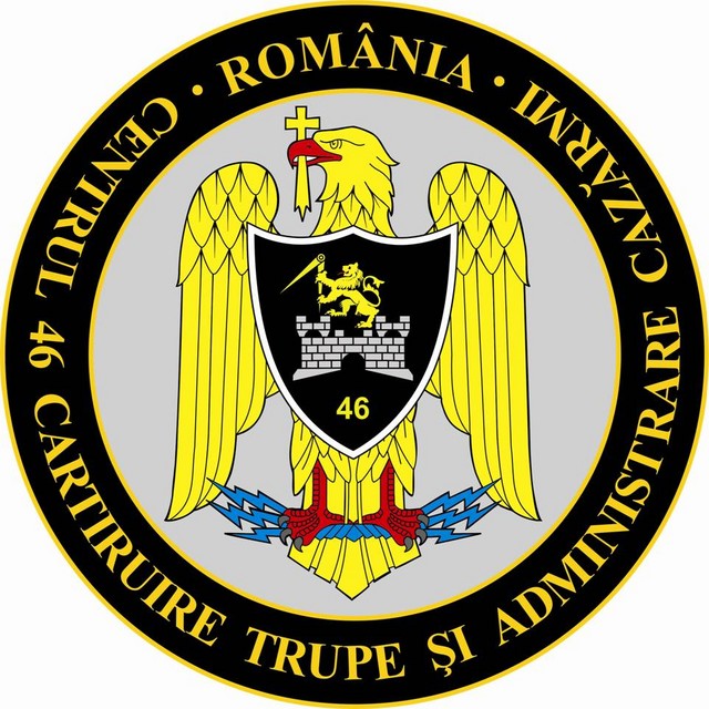CENTRUL 46 CARTIRUIRE TRUPE SI ADMINISTRARE CAZARMI - insigna