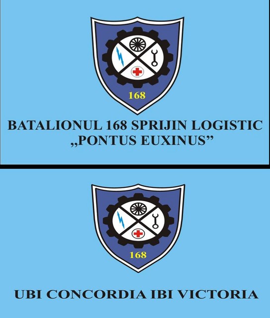 BATALIONUL 168 SPRIJIN LOGISTIC “EUXINUS”- steag de identificare