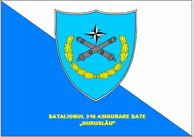 BATALIONUL 316 Asigurare Date „Guruslau” „Guruslau” - steag de identificare