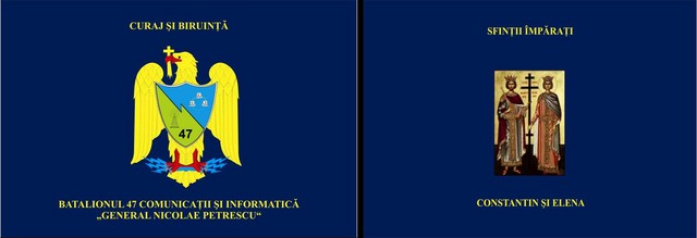 BATALIONUL 47 COMUNICATII SI INFORMATICA „GENERAL NICOLAE PETRESCU” - steag de identificare