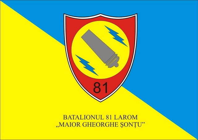 BATALIONUL 81 LAROM “MAIOR GHEORGHE SONTU” - steag de identificare