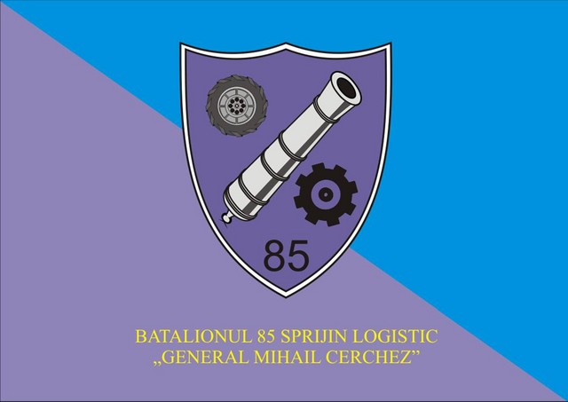 BATALIONUL 85 SPRIJIN LOGISTIC “GENERAL MIHAIL CERCHEZ” - steag de identificare