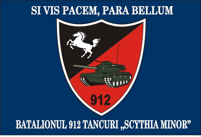 BATALIONUL 912 TANCURI ,,SCYTHIA MINOR” - steag de identificare