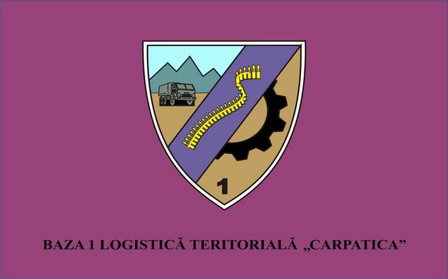 BAZA 1 LOGISTICA TERITORIALA „CARPATICA” - steag de identificare