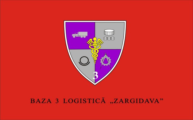 BAZA 3 LOGISTICA „ZARGIDAVA” - steag de identificare