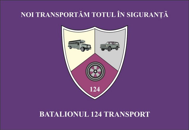 Batalionul 124 Transport - steag de identificare