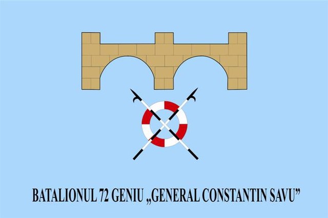 Batalionul 72 geniu ,,GENERAL CONSTANTIN SAVU” - Steag de identificare