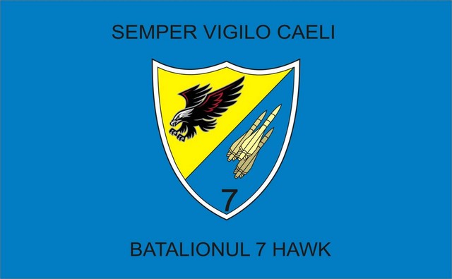 Batalionul 7 HAWK - steag de identificare
