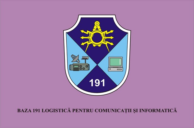 Baza 191 Logistica pentru Comunicatii si Informatica - steag de identificare
