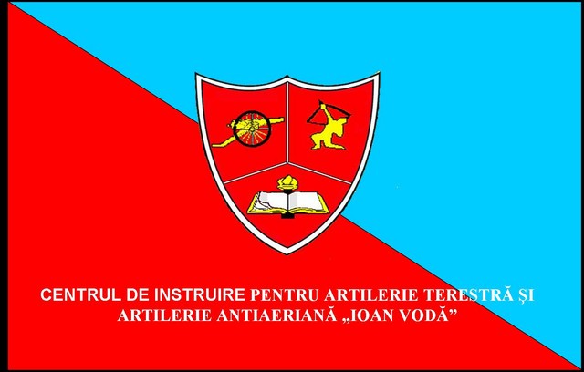 CENTRUL DE INSTRUIRE PENTRU ARTILERIE TERESTRA SI ARTILERIE ANTIAERIANA „IOAN VODA” - steag de identificare
