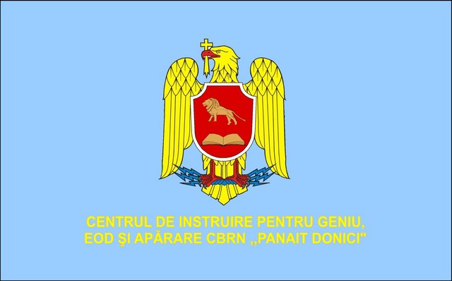 CENTRUL DE INSTRUIRE PENTRU GENIU, EOD SI APARARE CBRN „PANAIT DONICI” - steag de identificare