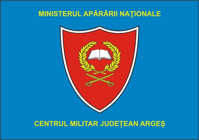 CENTRUL MILITAR JUDETEAN ARGES - steag de identificare